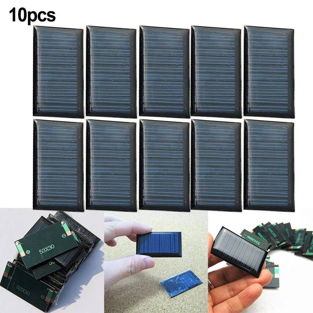 SolarTech | Mini-Solarzellen Set | Effiziente Energiequelle für DIY-Projekte | 5V 30mA | 10 Stück