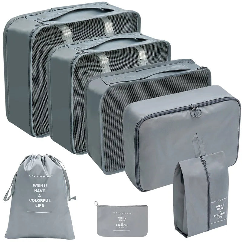 TravelPro Organizer Set | Platzsparend & Umweltfreundlich | 7-10 Teile für Perfekte Ordnung