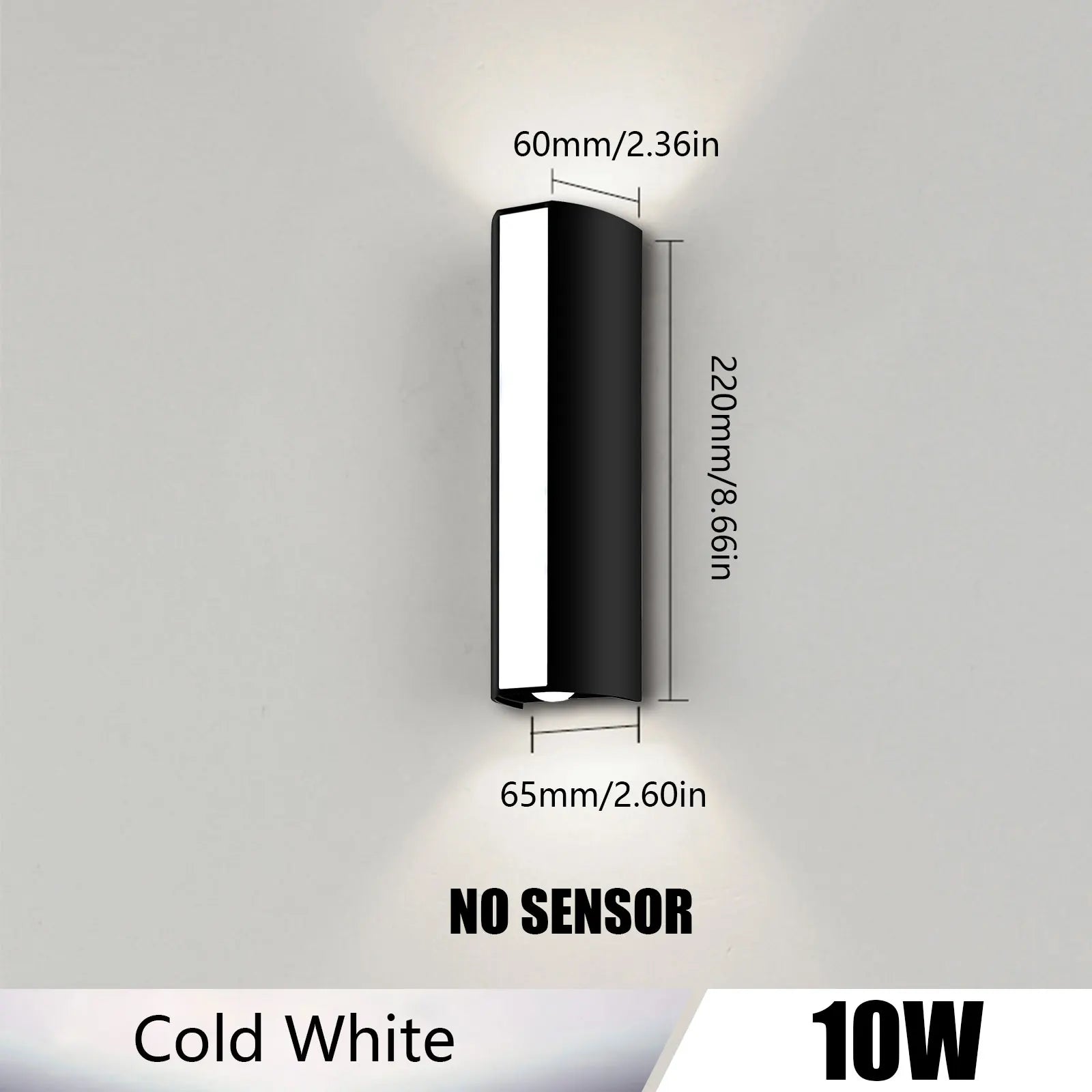 ClaraWall LED Wandleuchte | Modern & Wetterfest | 10W | IP66 Schutz