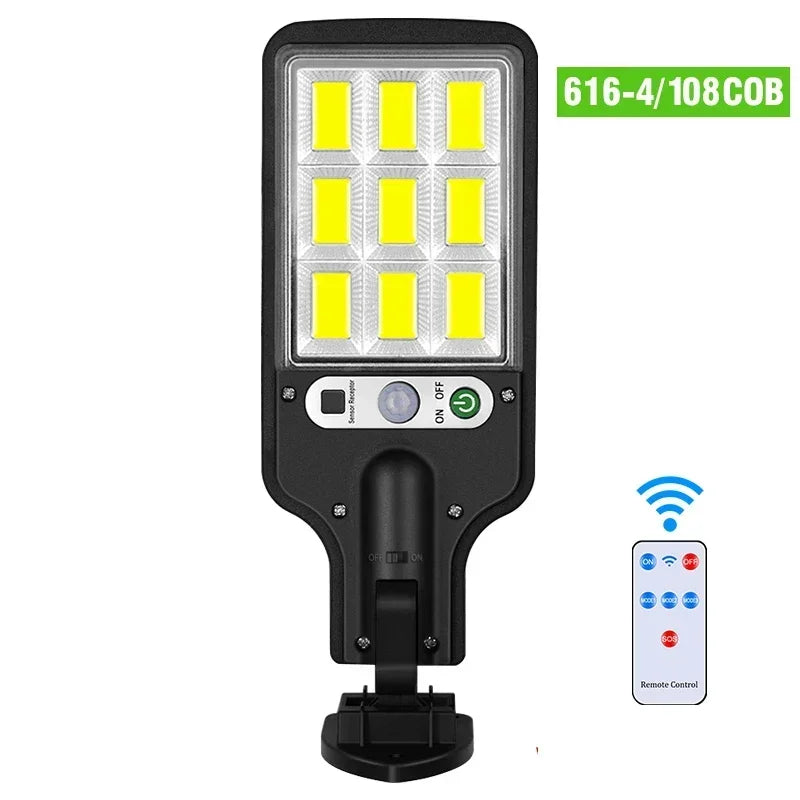 LumenBright SolarMotion | Bewegungssensor | 3 Lichtmodi | Wetterfest | Fernbedienung