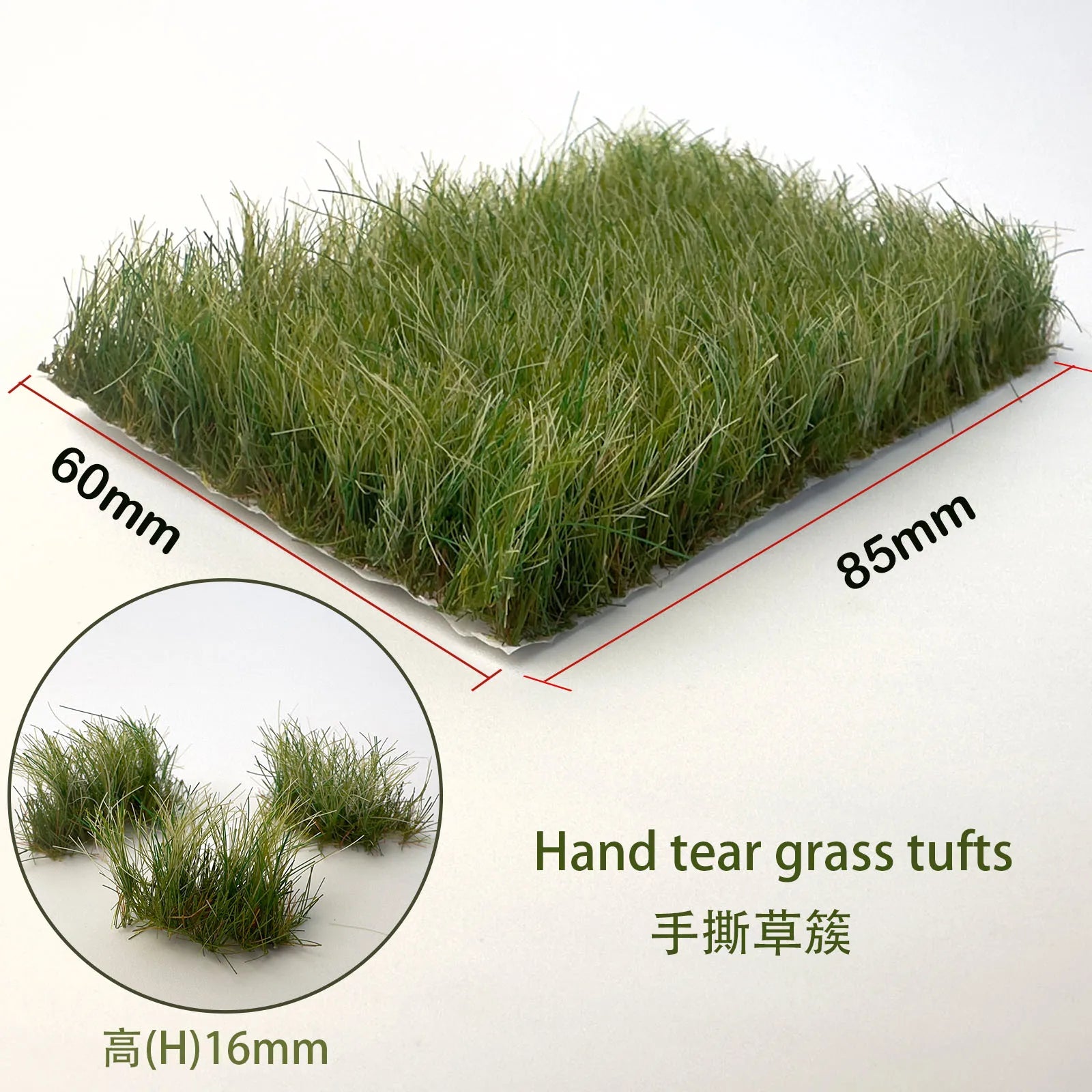 GreenScape Miniaturgras | Realistische Vegetation für Modelllandschaften | 5 Farben zur Auswahl