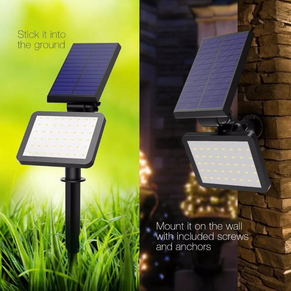 SolarBeam 50S Solarstrahler | 50 LEDs | Automatischer Dämmerungssensor | Wetterfest & Flexibel