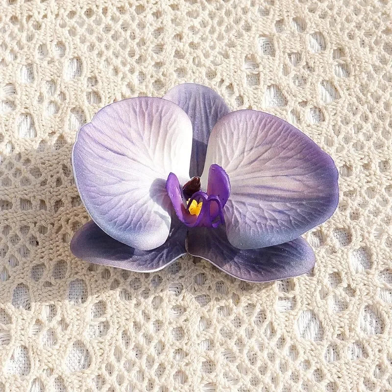 Blossara SilkBloom | Deko-Orchidee Einzelstück | Weiche Blüten in 3D-Optik | Für DIY & Hochzeit | Kein Gießen nötig