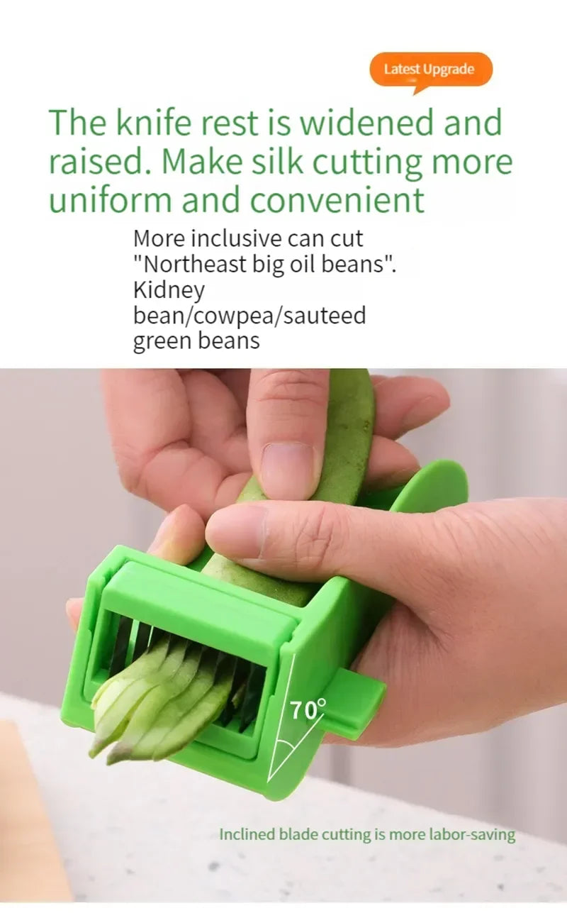BeanCraft Küchenhelfer | Bohnen-Schneider & Schäler | Edelstahlklingen | Skandinavisches Design