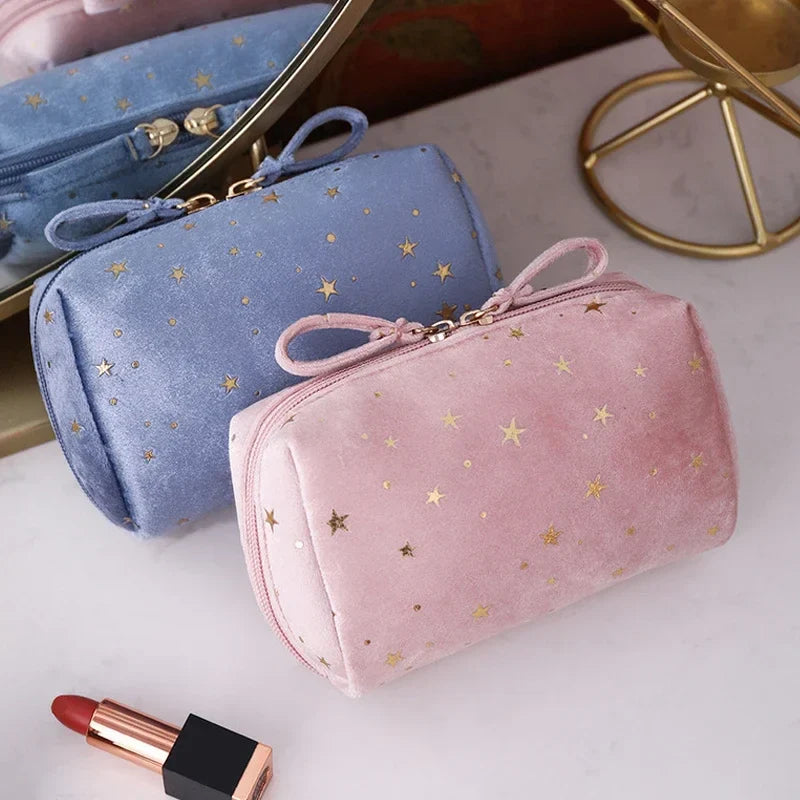 SvelteGlow Cosmetica | Samt Kosmetiktasche | Kompakt & Pflegeleicht | Elegantes Design