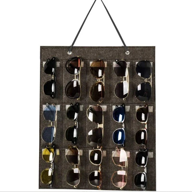 VisioRack | Brillen Organizer | Staubschutz & platzsparend | Für Schlafzimmer, Flur & Ankleidezimmer