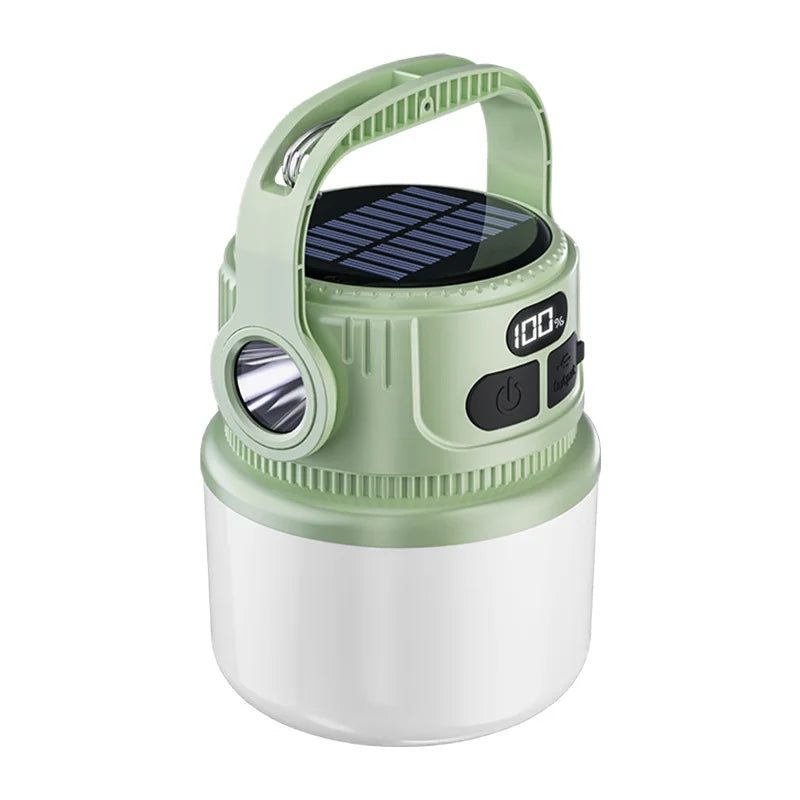 LumaGlow Solar Camping Light | 6 Light Modes | Portable & Rechargeable