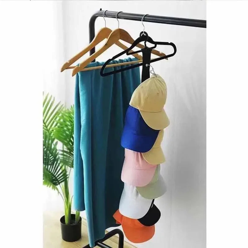 HutBuddy Hut-Organizer | Platzwunder Für Hüte & Caps | Robustes Stoffband | Schwarz
