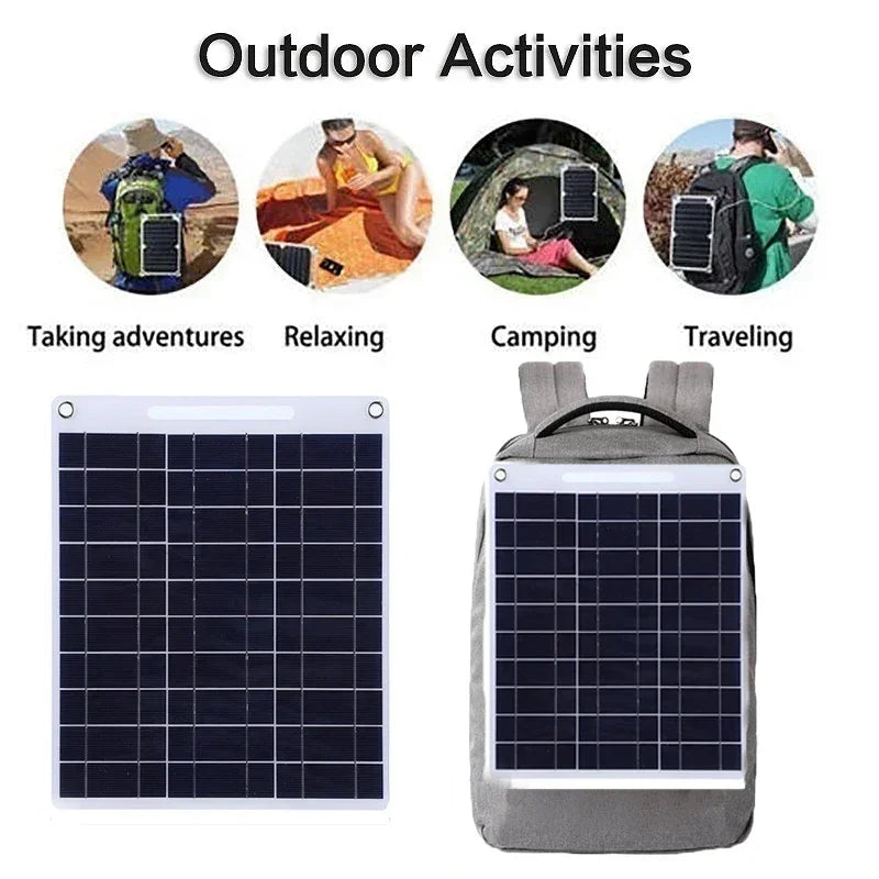 SolaraTech 100W Solarpanel | Dual USB-Ausgänge | Wasserdicht & Outdoor-geeignet