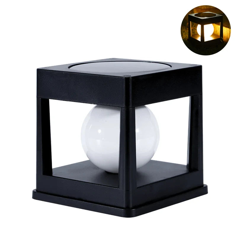 SolarGlow Pillar Light | Solarbeleuchtung für Außenbereich | 8 Stunden Leuchtdauer | Wetterfest