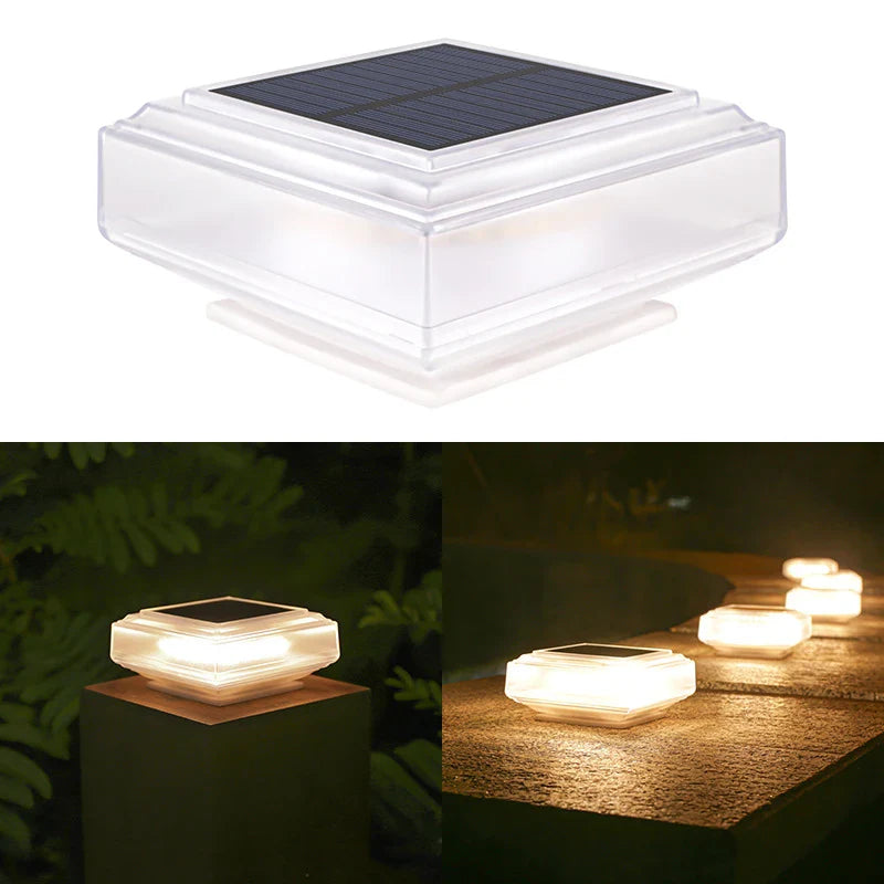 LumiPillar 30LED | Solar Pfostenleuchte | Kabellos & Wetterfest | Für Garten, Zaun & Terrasse