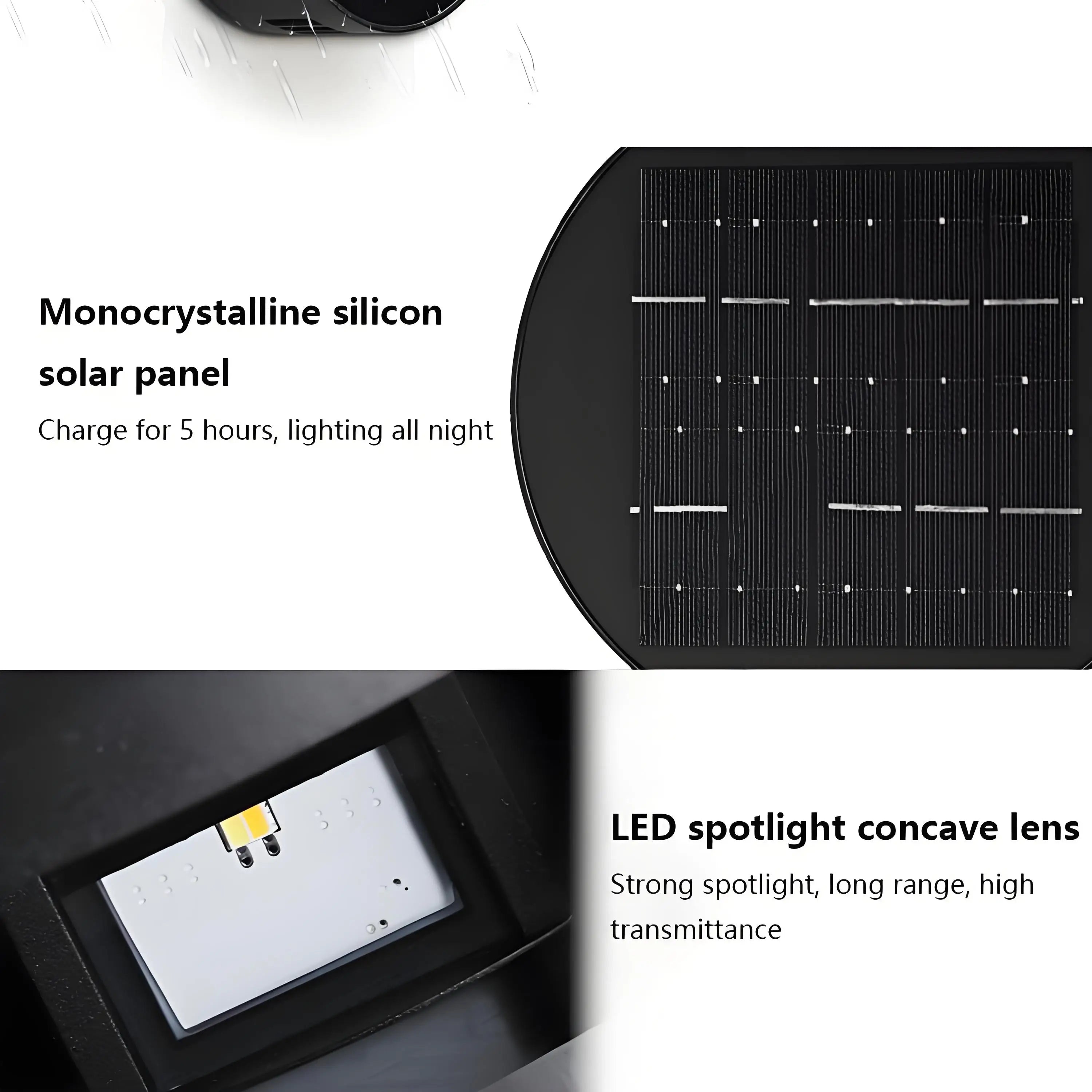 LumiGlow | Solar-Außenwandleuchte Up-Down | IP65 Wasserdicht | Mit Bewegungsmelder & 2 Lichtfarben