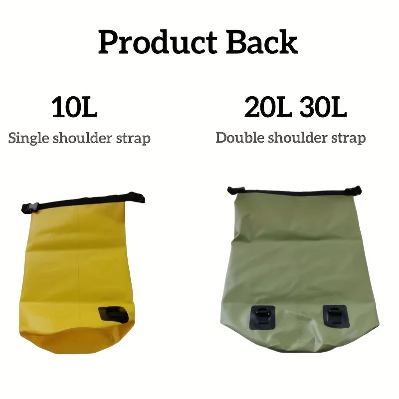 AquaSafe DryBag | Wasserdicht | Rolltop-Verschluss | PVC | 10L-30L