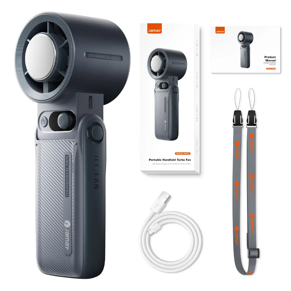 Frozano CoolFlex | 3-in-1 Ventilator | Tragbar & Halsfreundlich | LED-Display | Bis 25 Std Laufzeit
