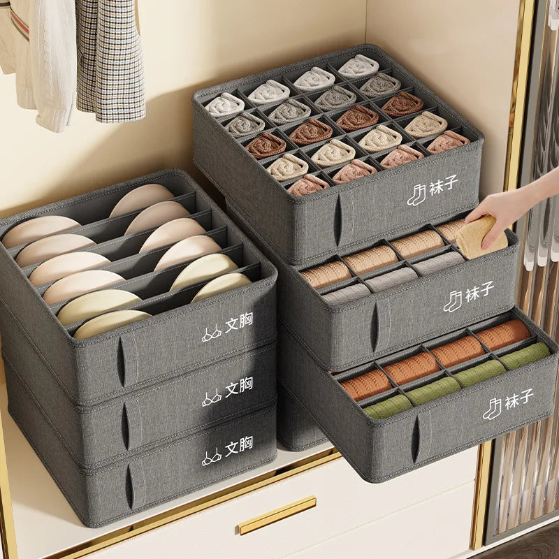 ClarityBox Kleiderschrank-Organizer | Faltbar & Platzsparend | Hochwertiges Vliesstoff-Material