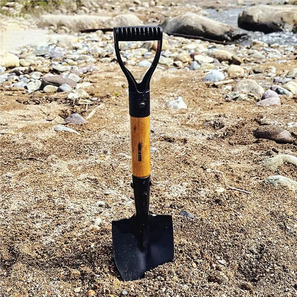 MiniDig | Gartenschaufel für Kinder & Erwachsene | Robuste Manganstahlkonstruktion | Ergonomischer Holzgriff