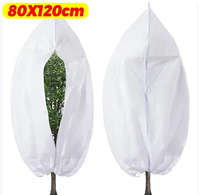 FrostGuard Garten | Winterpflanzenschutz-Abdeckung mit Reißverschluss | Frost-, Vogel- und Insektenschutz | Wiederverwendbar und Atmungsaktiv