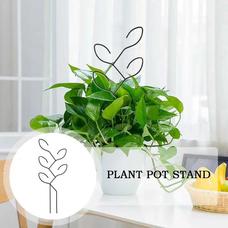 GreenSpire Metall-Rankhilfe für Kletterpflanzen | Rostfrei & Stabil | Für Innenräume & Garten | Dekoratives Blätterdesign