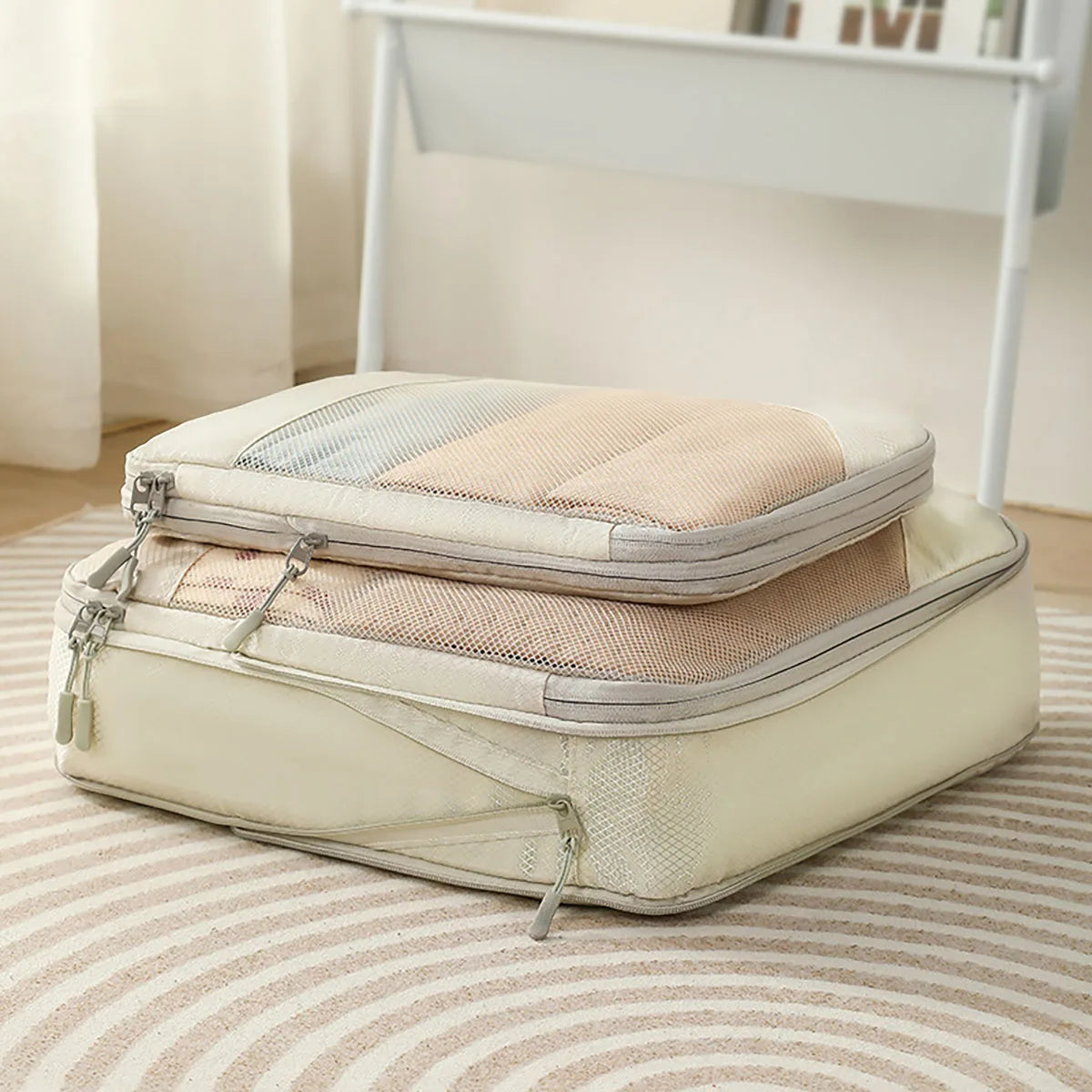 ZipSpace Organizer Set | Komprimierbar & Wasserabweisend | 5-teilig | Mit Mesh-Fenster