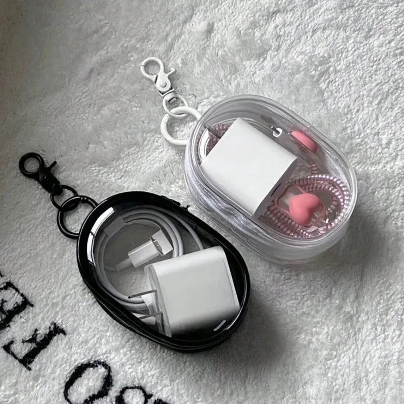 Podlette Mini Tasche | Transparent & Wasserdicht | Mit Karabiner & Reißverschluss