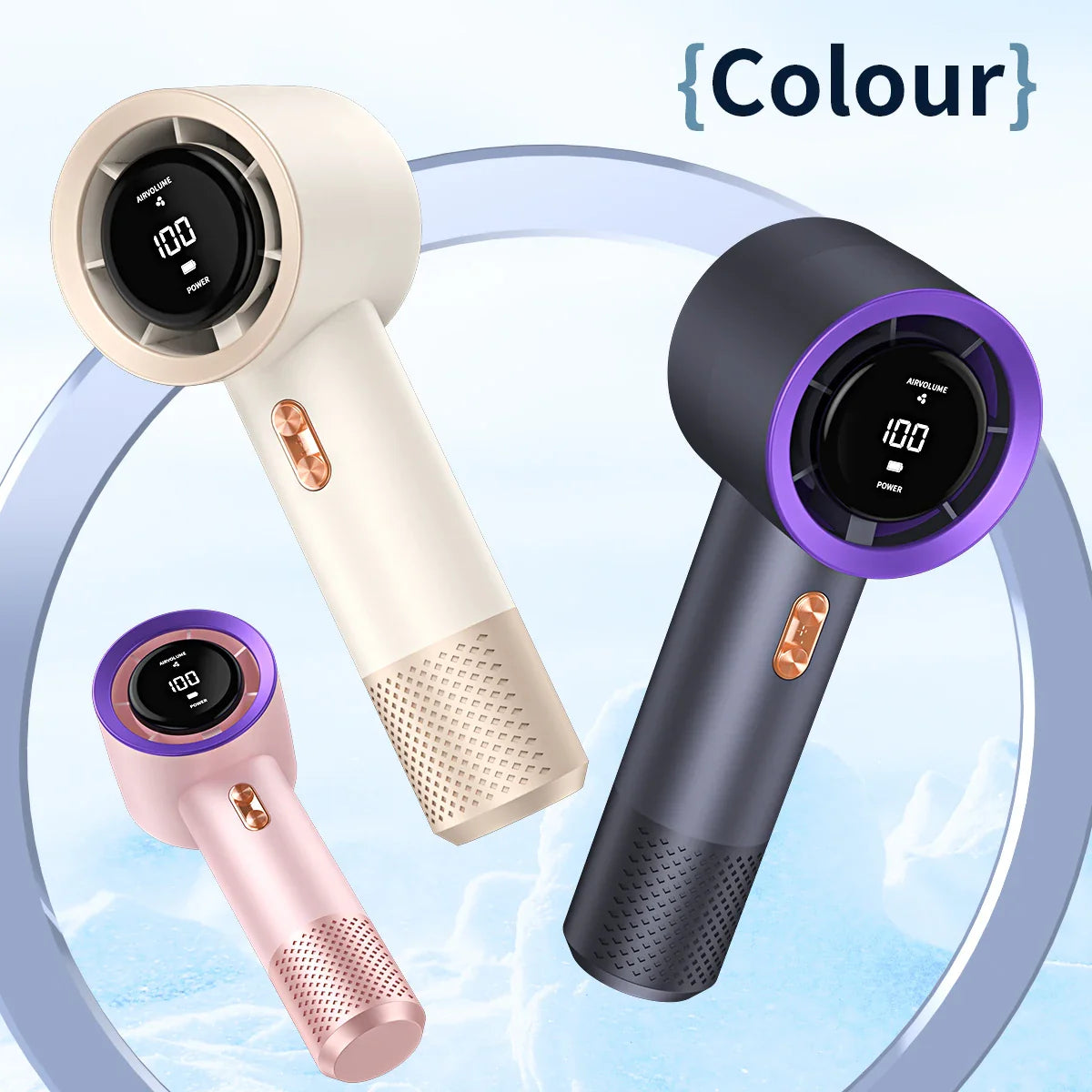 Windio Pro | Tragbarer Mini-Ventilator | 199 Stufen | Mit USB-Aufladung
