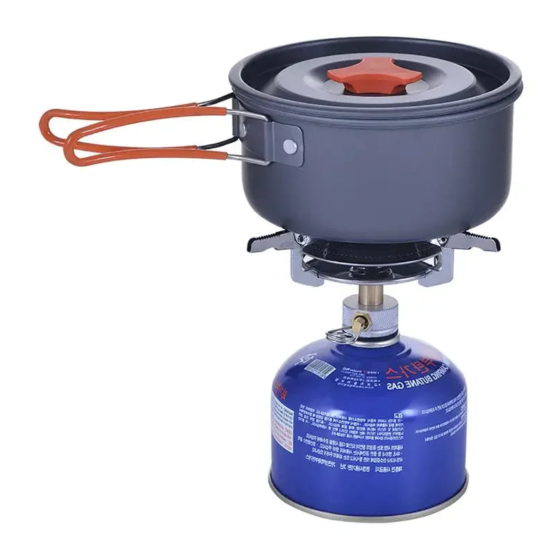 CampFire Pro Gaskocher | Winddicht & Kompakt | Elektronische Zündung | Faltbar für Outdoor