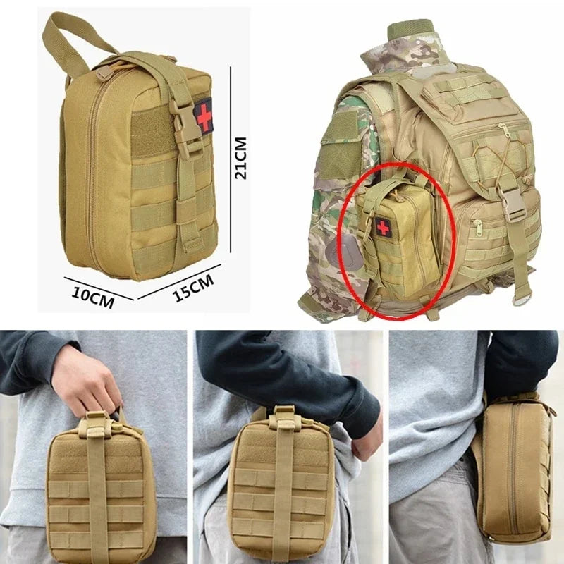 MedTacX | Erste-Hilfe-Tasche | Robust, MOLLE-kompatibel & wetterfest | Outdoor & Notfall