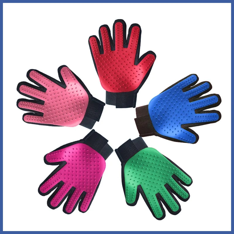 FurMates | Fellpflege- & Massagehandschuh | 5-Finger-Design, atmungsaktiv & universell | Haarentfernung, Baden & tägliche Pflege