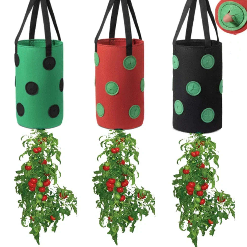 PlantEase | Hängender Pflanzsack mit 13 Taschen | Atmungsaktiv & Wiederverwendbar | Für Gemüse, Kräuter & Blumen