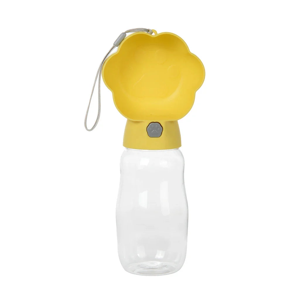 Pawava DuoGo | Wasser & Futterflasche | 2-in-1 Design | Für Unterwegs | Auslaufsicher & Kompakt