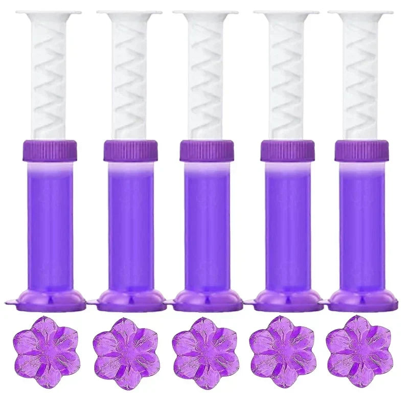 Floroma WC-Gelblumen | Hygienisch & Duftend | 3-in-1 Reinigung | Dekorative Blütenform