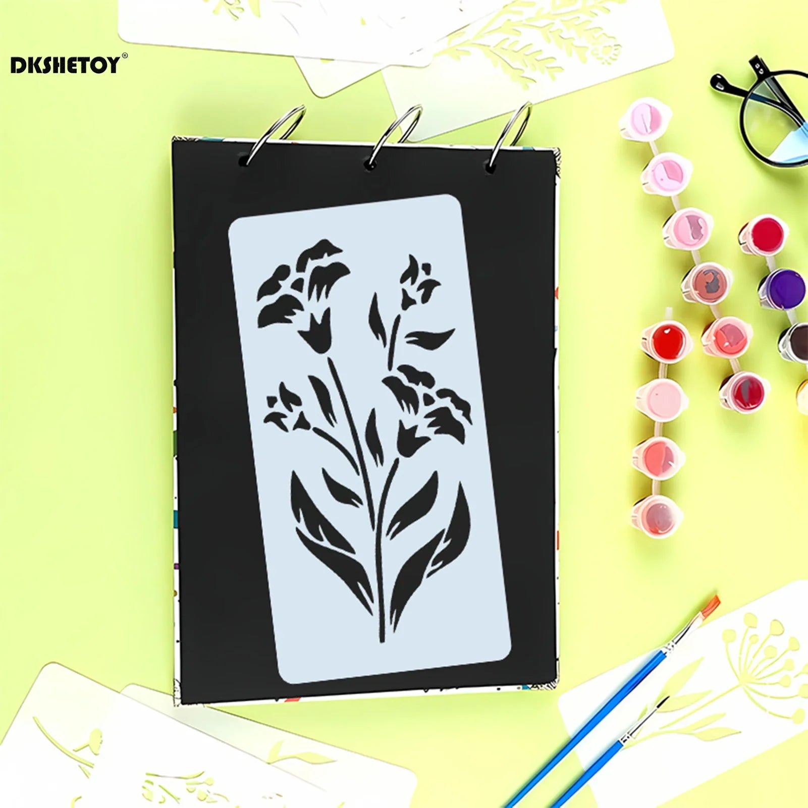 Artiflex Schablonen-Set | Kreative Muster für DIY-Projekte | Wiederverwendbar & Flexibel | 10-teiliges Set
