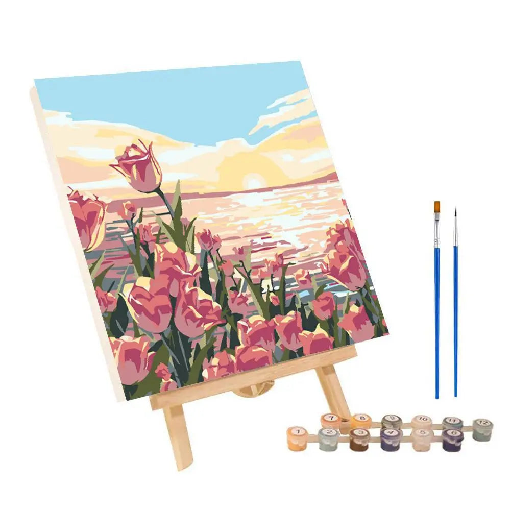 ColorVista | Malset Nach Zahlen | Entspannendes DIY-Kunstwerk | Mit Rahmen