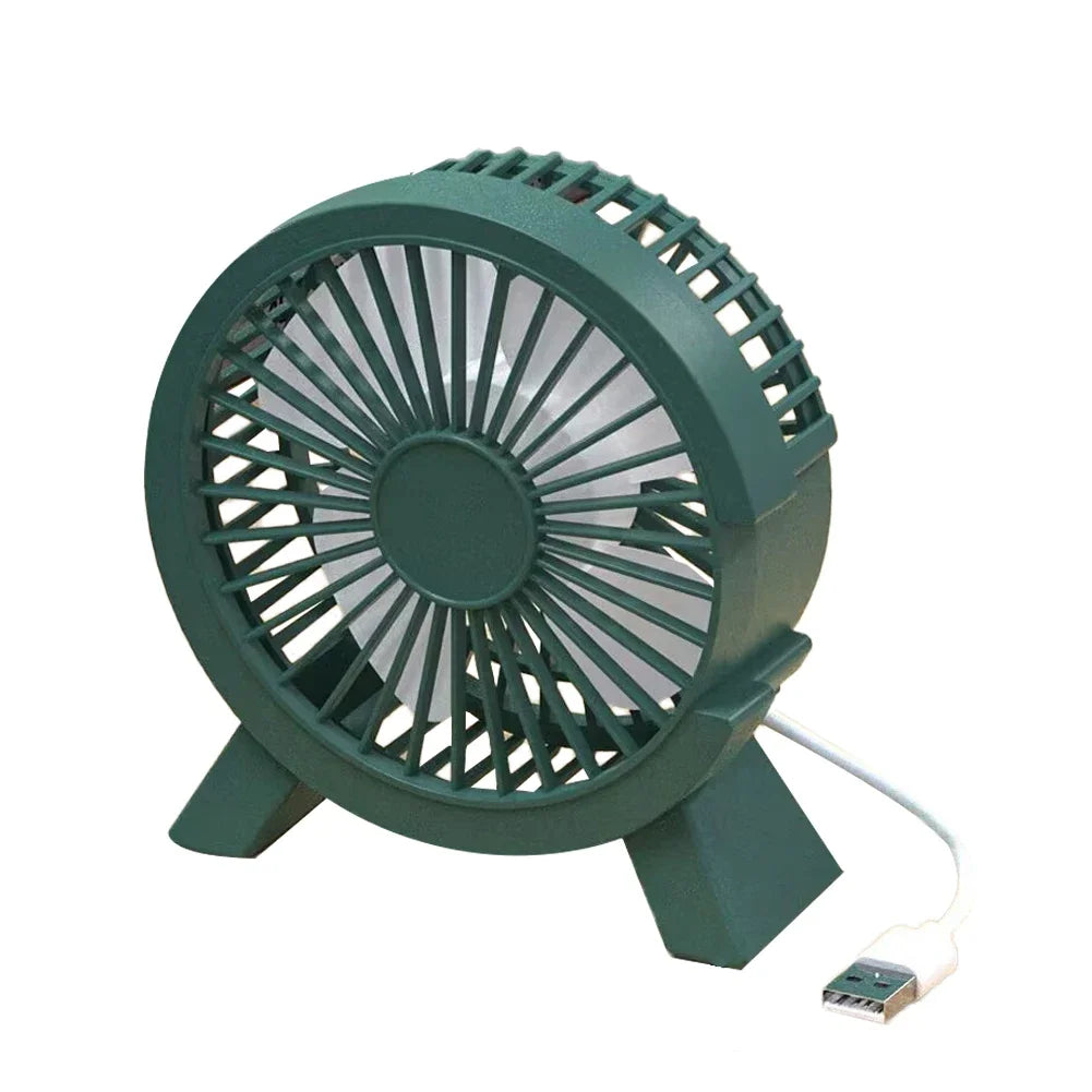 BreezeMax | Mini USB Tischventilator | Leise & Kompakt | Ideal für Büro & Camping