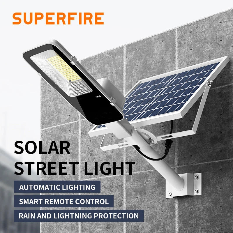 SolarMaxx LED-Straßenleuchte | 300W Leistung | Automatische Dämmerungserkennung | Wetterfest