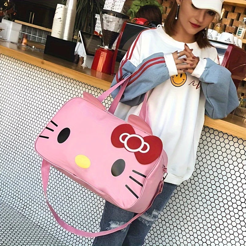 PawsyCharm | Reisetasche & Sporttasche | Oxford-Gewebe, süßes Cartoon-Design | Für Kurztrips, Fitness & Alltag