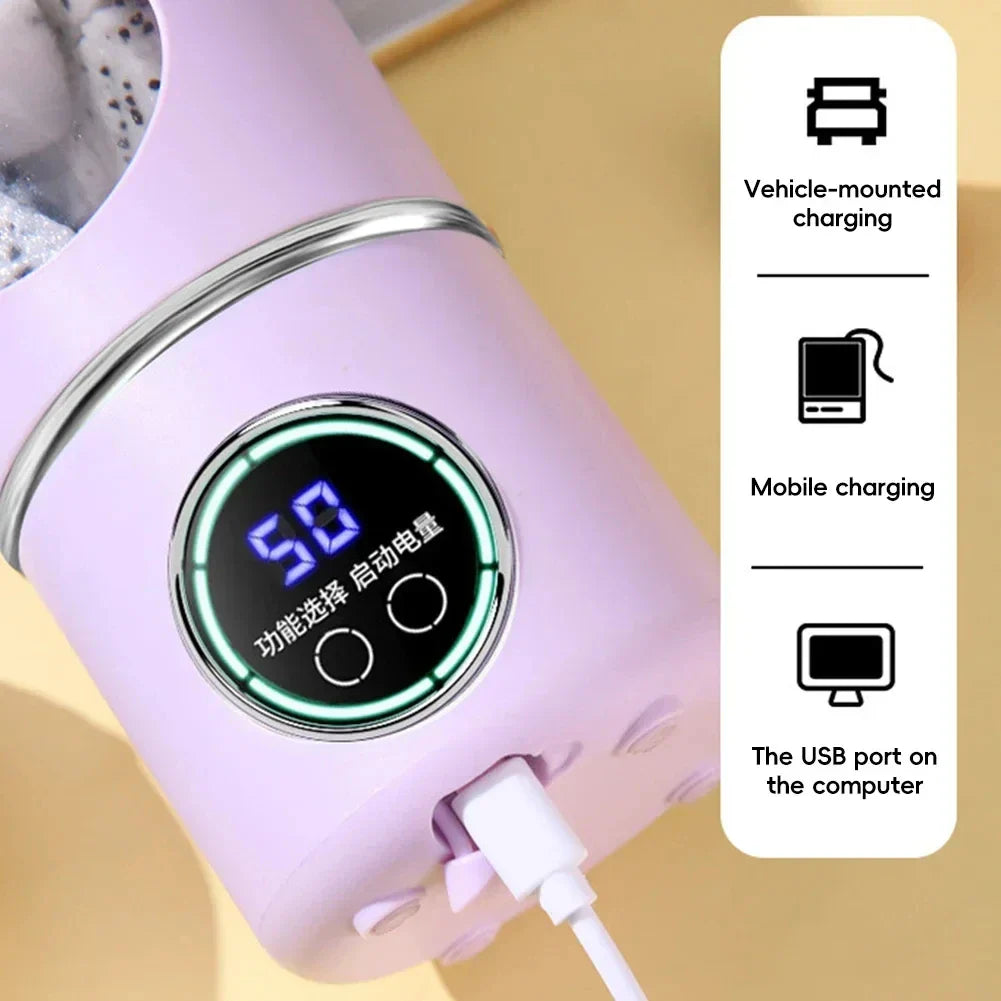 Blendify Go | Mobiler Smoothie-Maker mit 12-Klingen-Power | 2-in-1 Mix & Drink | Für Fitness, Reise & Alltag