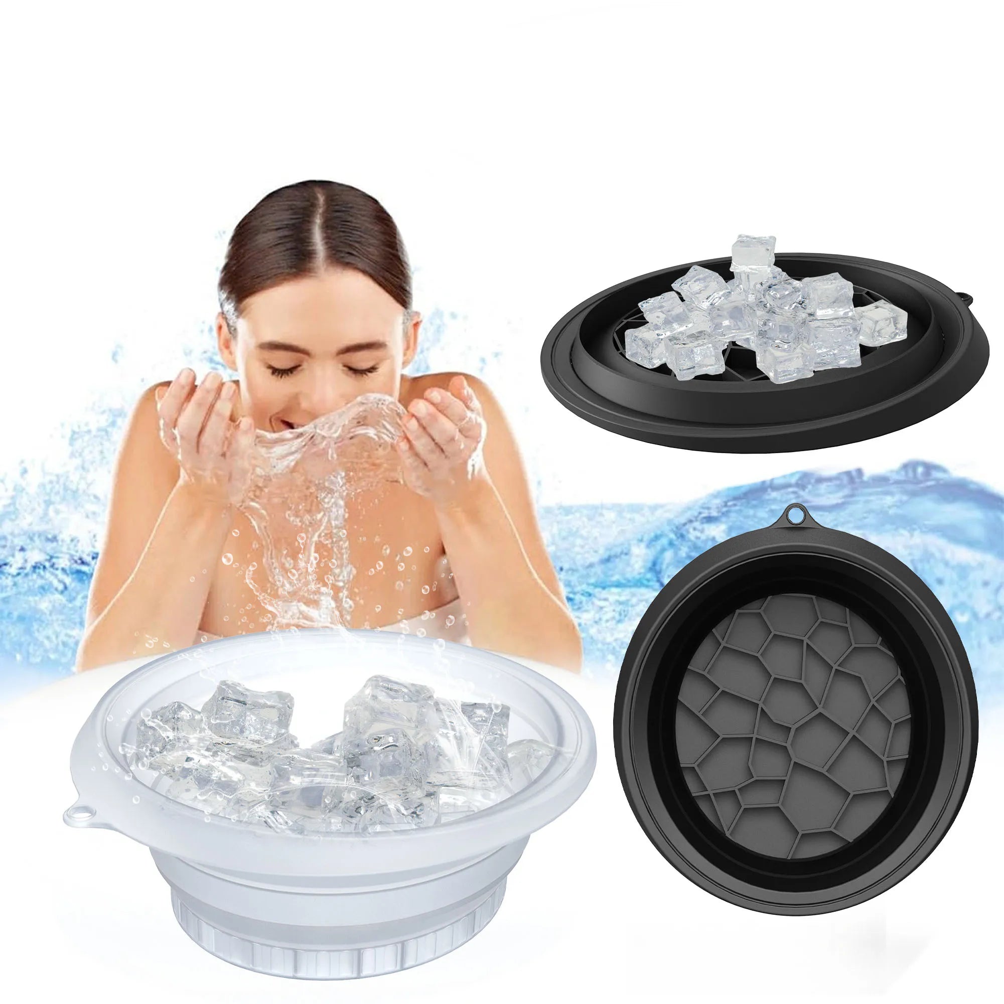 IceGlow Eisbad-Schale | Faltbar & Hautfreundlich | Für Ice Facials & Gesichtspflege
