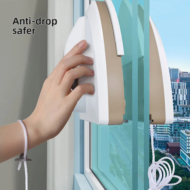 FenestoMag DualClean | Magnetischer Fensterreiniger | Für Verschiedene Glasstärken | Mit Abziehlippe