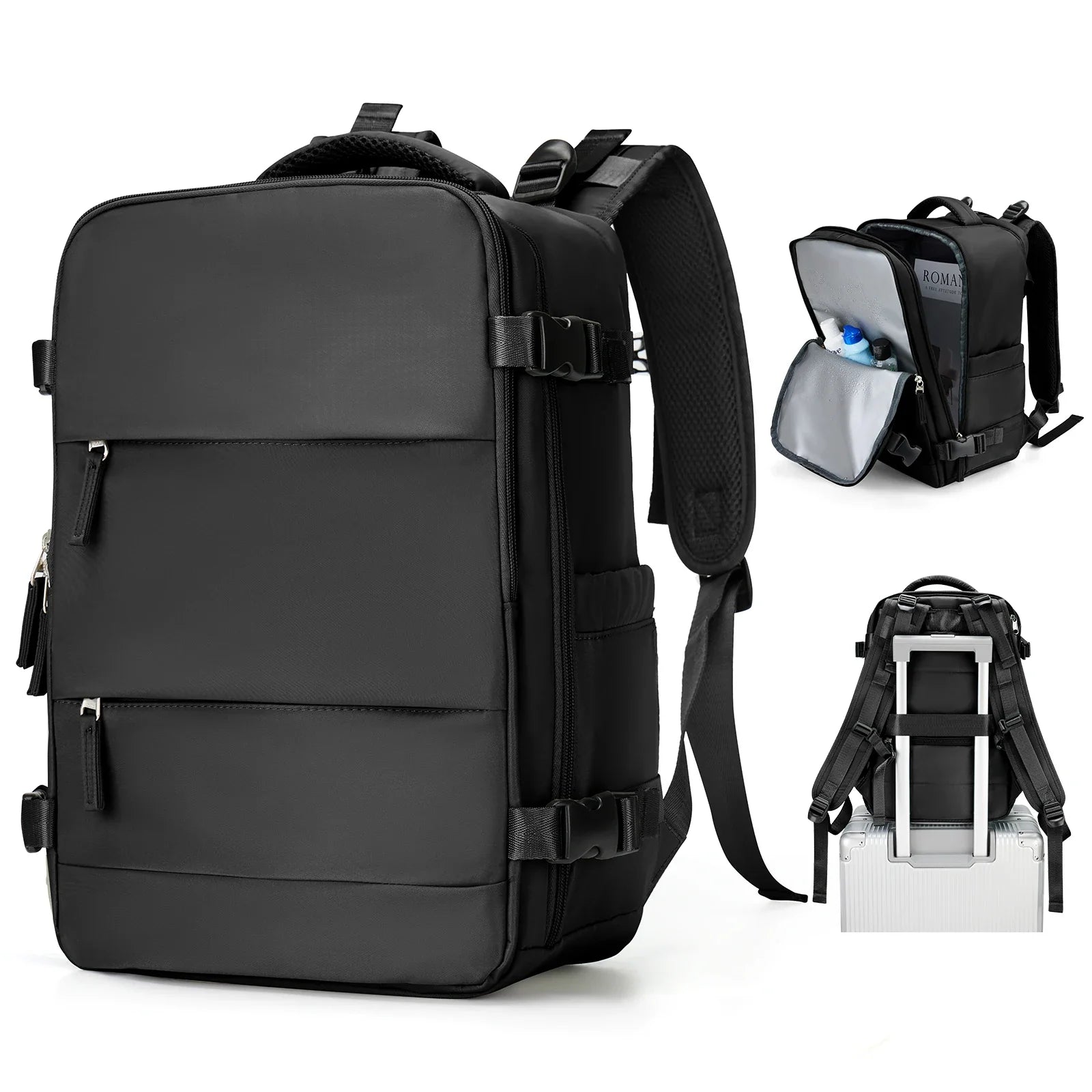 Trekvora Reiserucksack | Wasserdicht & Vielseitig | Laptopfach 15,6" | Nass-Trocken-Trennung