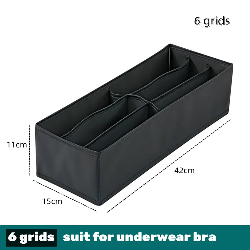 Clothivo Schubladen-Organizer | Faltbar & Waschbar | Für Unterwäsche, Socken & Accessoires