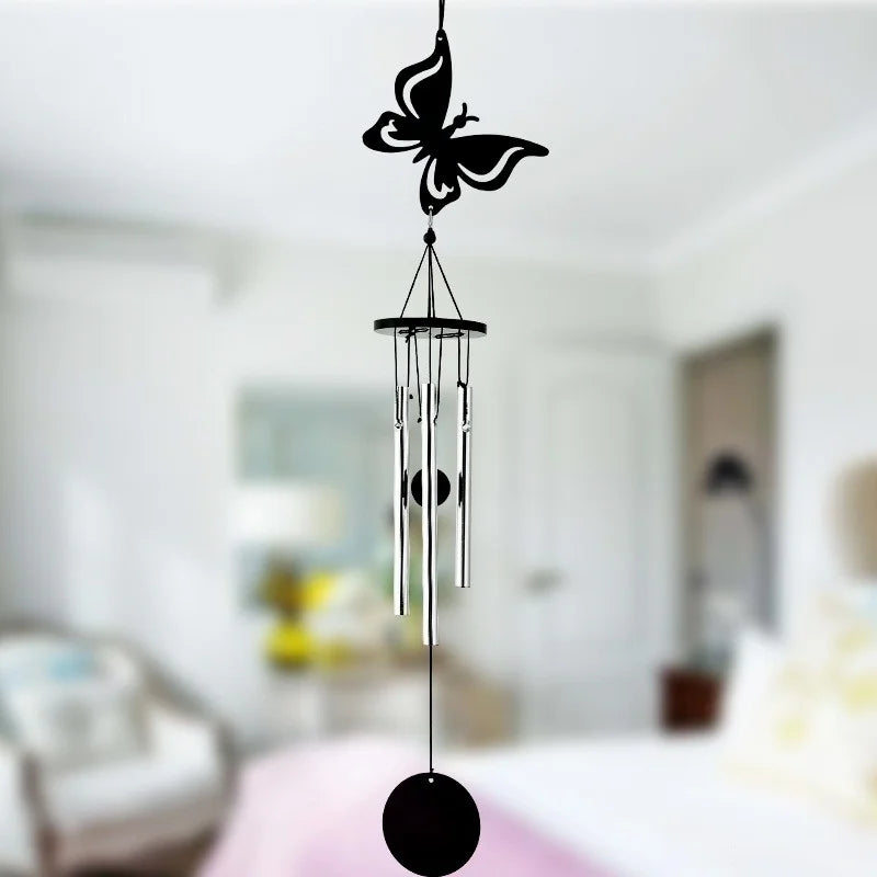 AuraBell Wind Chime | Handgefertigtes Design | Langlebiges Metall | Verschiedene Motive