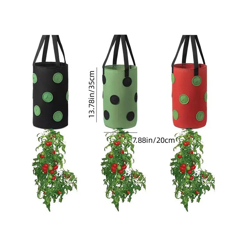 PlantEase | Hängender Pflanzsack mit 13 Taschen | Atmungsaktiv & Wiederverwendbar | Für Gemüse, Kräuter & Blumen