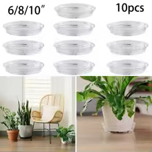 ClearGarden Blumentopfuntersetzer | Transparente & Vielseitige Abdeckung | Recycelbares PET