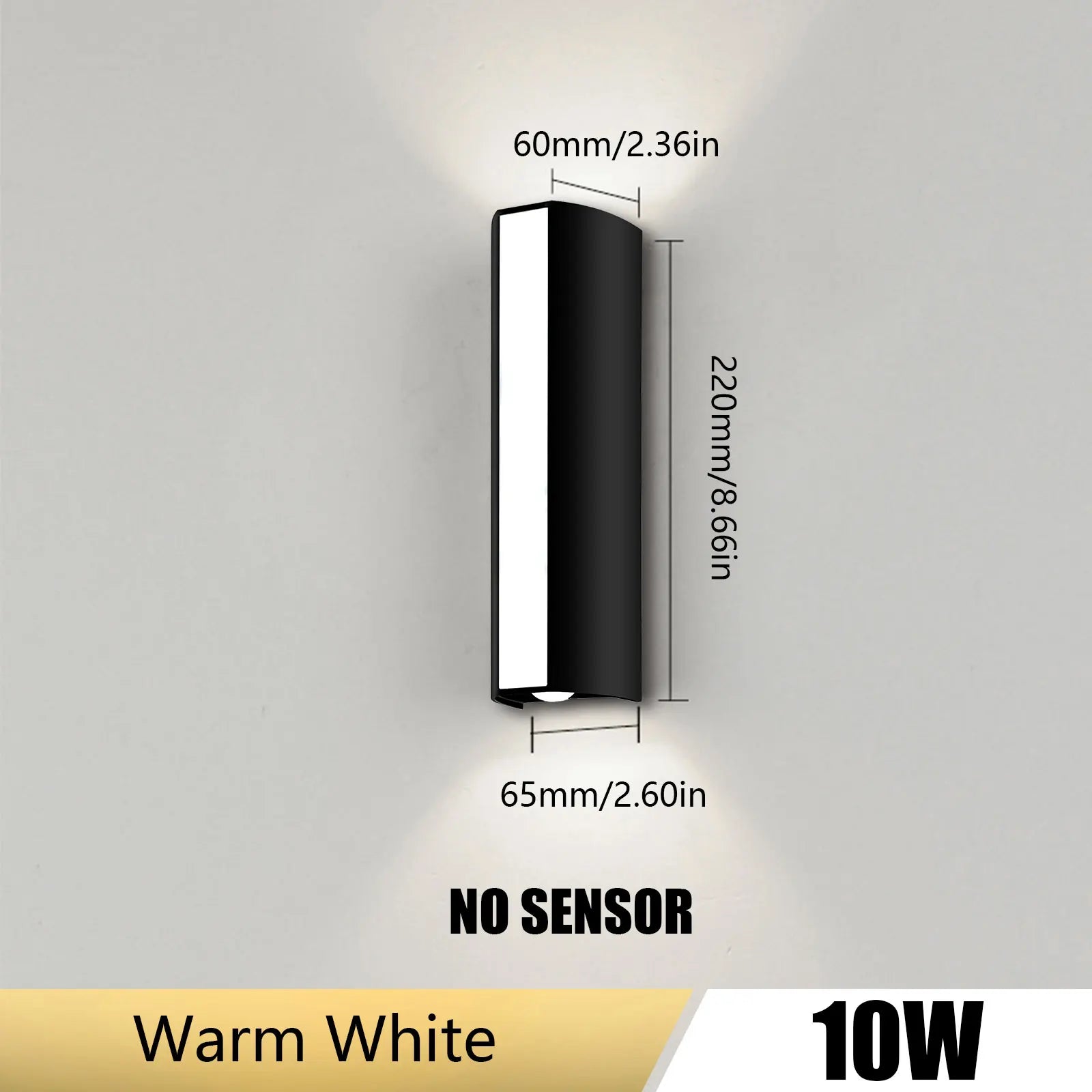 ClaraWall LED Wandleuchte | Modern & Wetterfest | 10W | IP66 Schutz