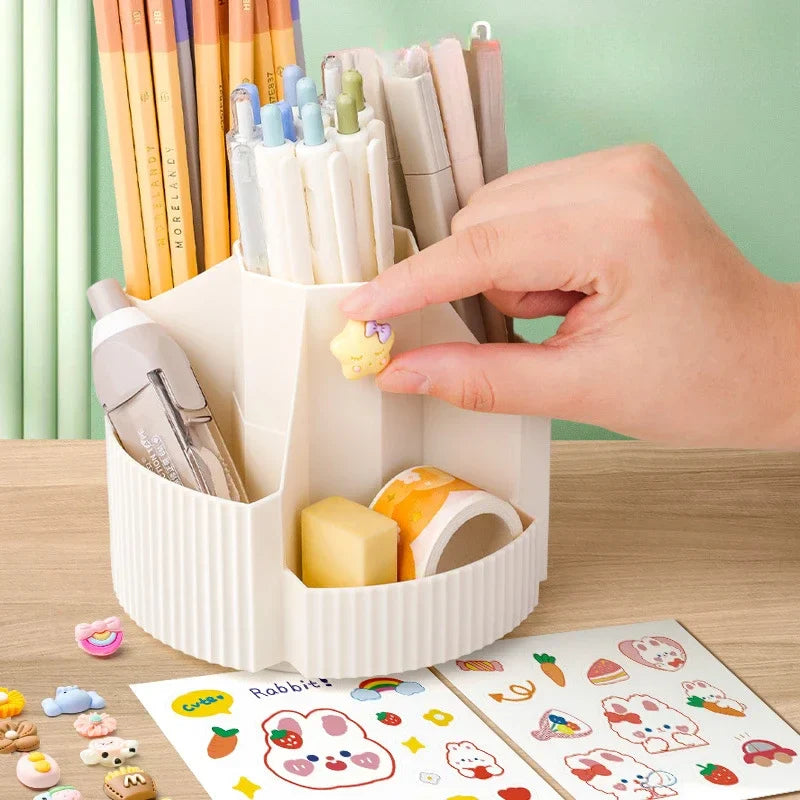 DeskSpin | 360° Drehbarer Schreibtisch-Organizer | Platzsparend & Praktisch