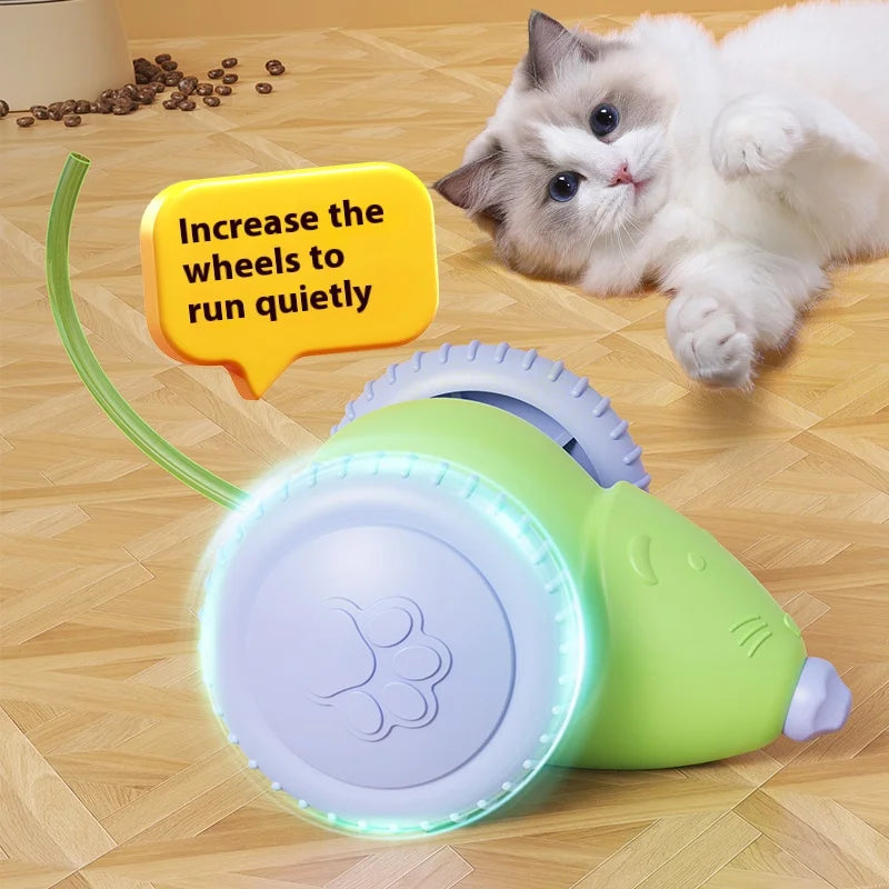 WhiskerChase Elektronische Katzenmaus | Intelligente Steuerung | USB Wiederaufladbar | Spaß & Aktivität | Robust & Sicher
