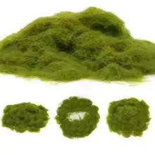 Grasivo ModellGrün | Nylonstreu Für Diorama & Modellbau | Realistische 3 mm Grasfasern | Naturgrün | 30 g Beutel