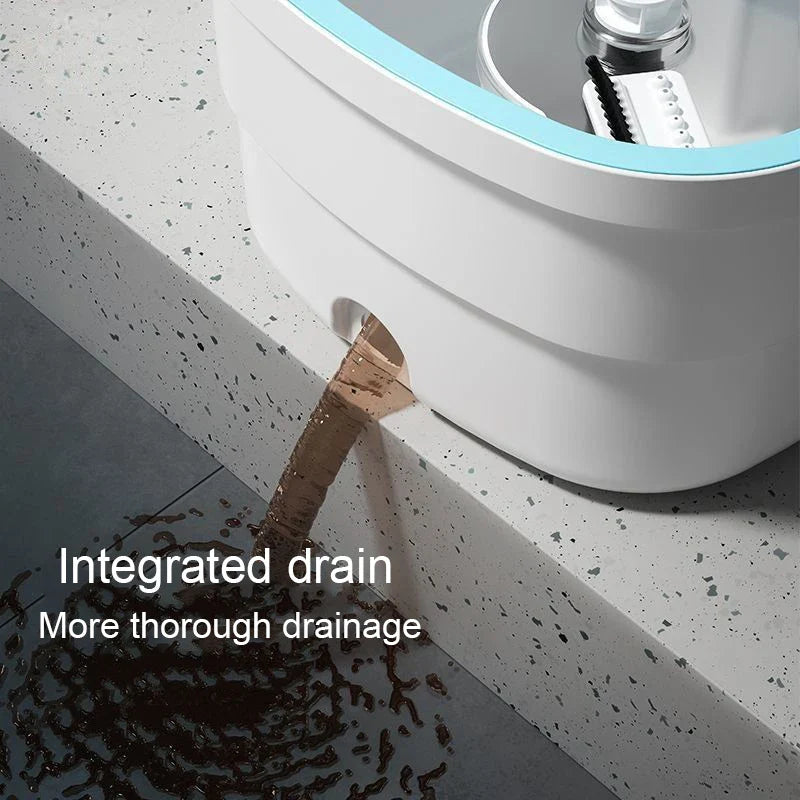 Cleanvora FlexSpin | Schleuder-Mopp System | Handfrei & Hygienisch | 2,5L Eimer