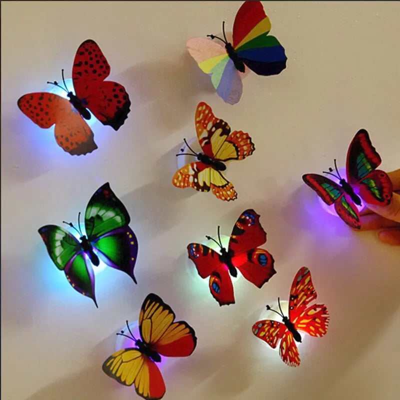 Glowfairy LED Schmetterlinge | 12er Set | Leuchtend & 3D | Für Wand & Kinderzimmer